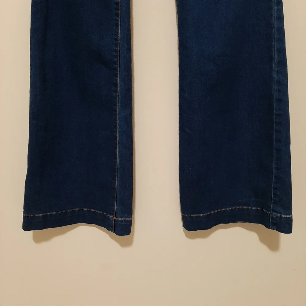 Free People Blue Flared Leg Jeans Size 26